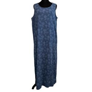 Vintage Marc + Wear  Floral Embossed Sleeveless Maxi Dress Women's Size Medium